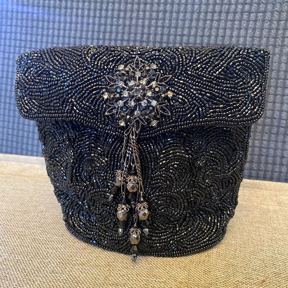 Todd Anthony New York Vintage Beaded Elegant Clutch Handbag Purse - Picture 2 of 10